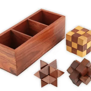 3 in one Wooden 3D Puzzles Game