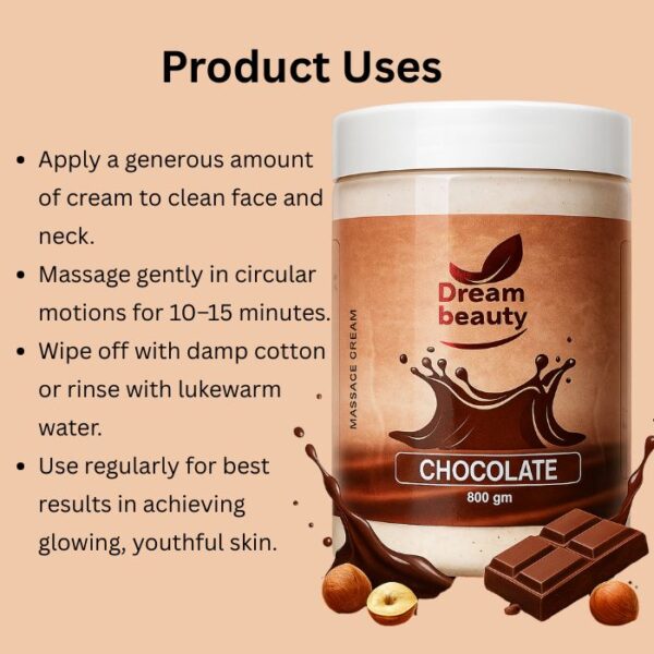 Dream Beauty Chocolate Massage Cream 800 gm - Image 3