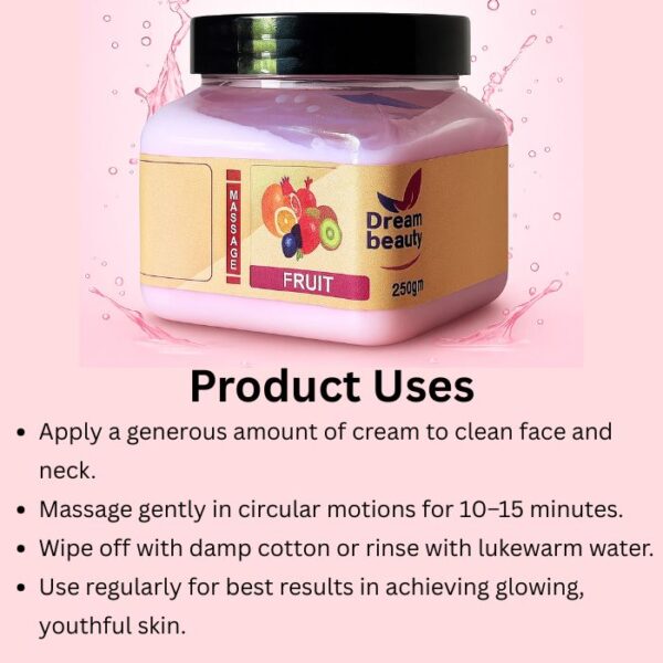 Dream Beauty Fruit Massage Cream – 250 gm - Image 3