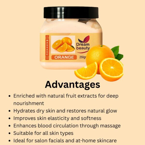 Dream Beauty Orange Massage Cream 250 gm - Image 4