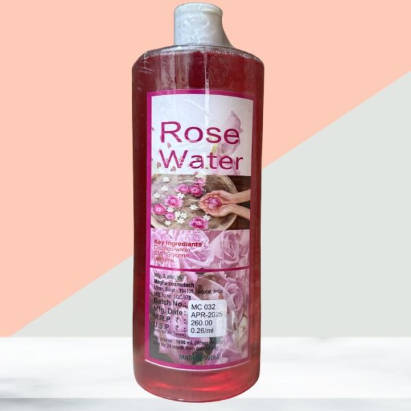 Dream Beauty Rose Water 1 Litre – 100% Pure Natural Skin Toner & Cleanser for Face, Hair & Body - Image 2