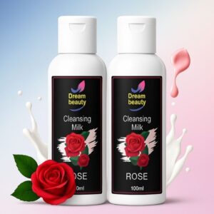 Rose Cleansing Milk - Pack of 2 (100ml Each)