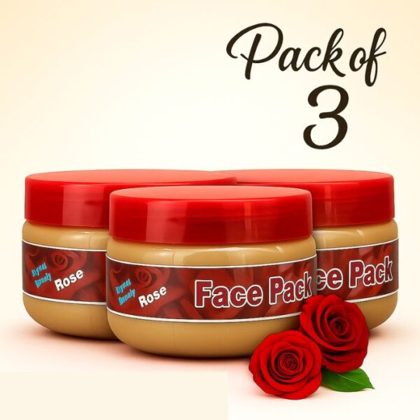 Dream Beauty Rose Face Pack | Pack of 3 (100g Each)