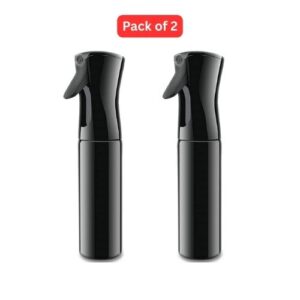 Pack of 2 Continuous Spray Bottles 300ml Each - Black