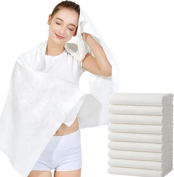 Disposable Bath Towels Pack of 20 – (20 x 40 Inches) , 45 GSM