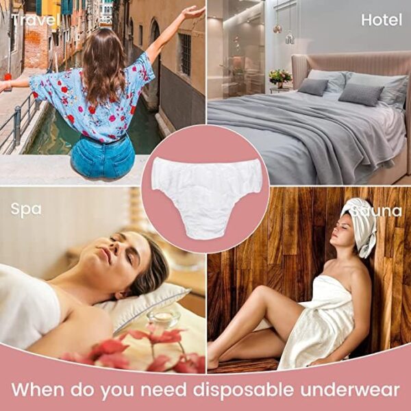 Disposable Panty Pack of 10 – White(25 GSM) - Image 2